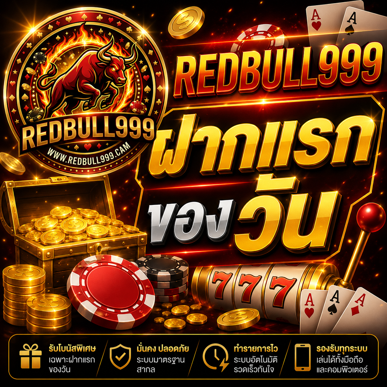 REDBULL999 ฝากแรกของวัน